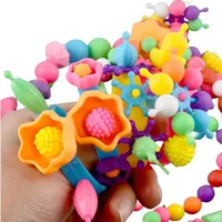 188-608pcs Pop Beads Children Girls Princess Jewelry Making Kit Creative Necklace Bracelet Rings DIY Ideal Christmas Birthday Gi 3
