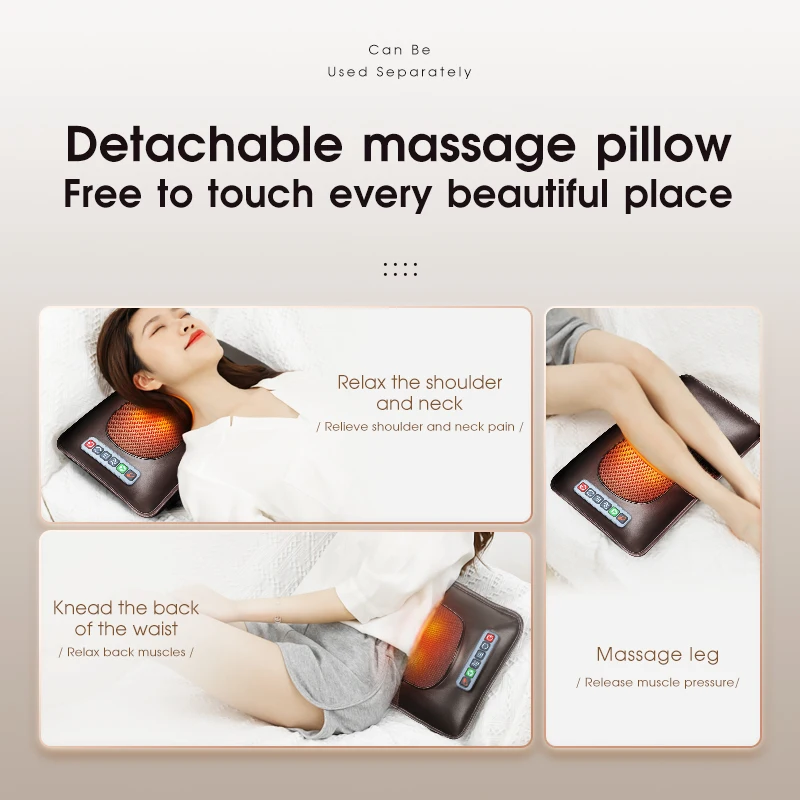 Daily household best-selling massage cushions, full body neck massagers, electric pads, vibrating massage mattresses