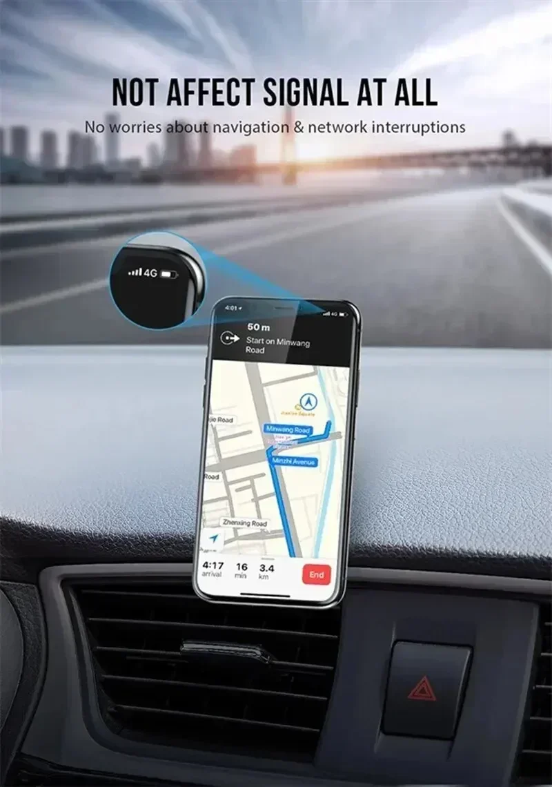 Magnetische Autotelefonhalterung, Armaturenbrett, Smartphone, mobiler Ständer, Halterung, Handy, GPS, Unterstützung im Auto für iPhone, Xiaomi, Samsung, LG – Detail 7