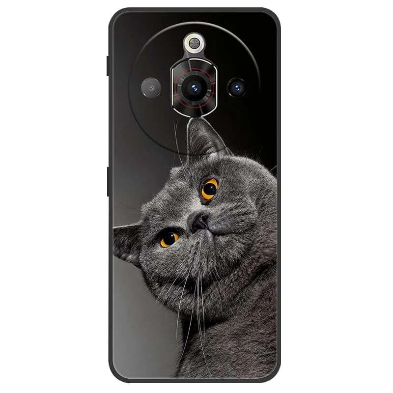 Cute Fashion Black Silicone Soft Phone Case - Shockproof Back Cover Shell