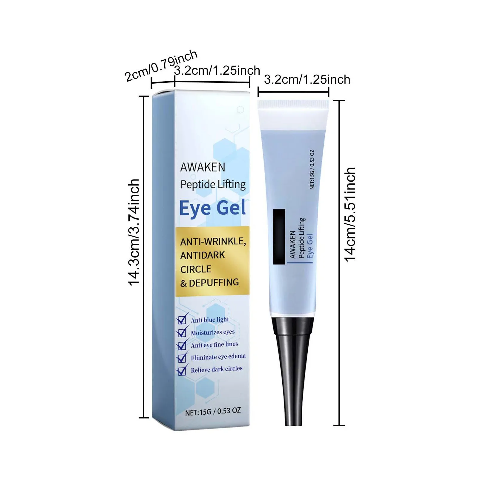 Firming Eye Gel, Fade Eye Fine Lines, Black Circles, Firming, Moisturizing And Moisturizing Gel