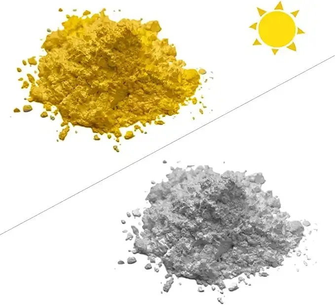 10g Outdoor Color Changing Photochromic Dyes Photochromic Powder Dyes White To Color UV Pigment Powder