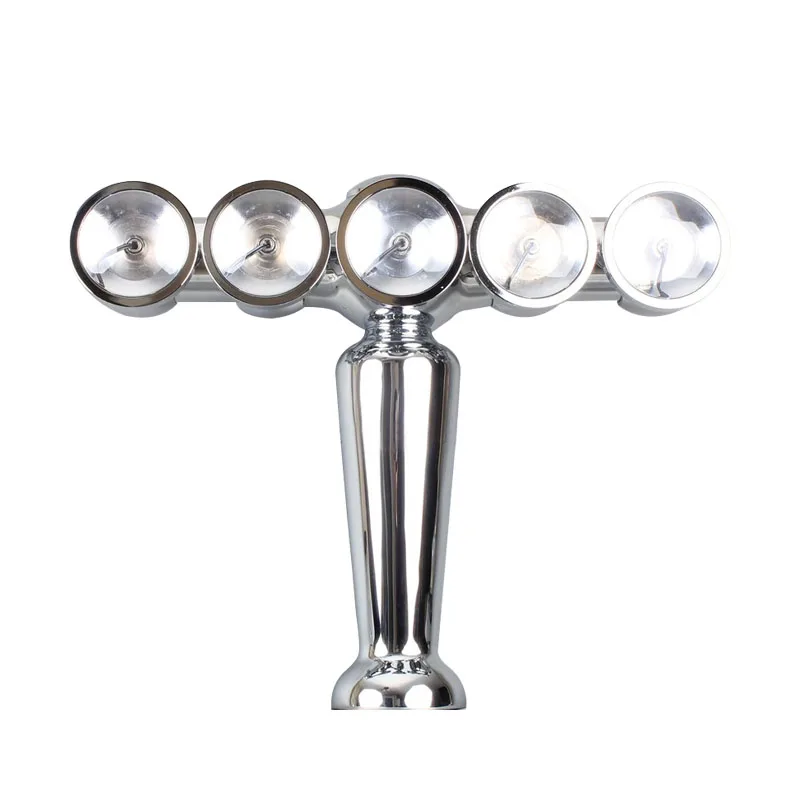 

GHO Factory outlet vase type silver color beer column bar accessories