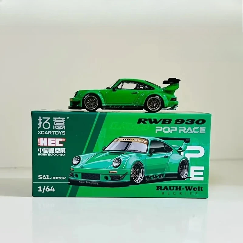 1/64 POPRACE RWB 930 HEC 2026 전시회 한정판 신상품 컬렉션 에디션 합금 다이캐스팅 장난감 자동차 축제 선물