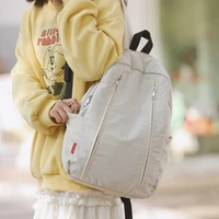 Simple Lightweight Nylon Women's Backpack Forest Style Girl Zippered Backpack School Backpack for College Students 2