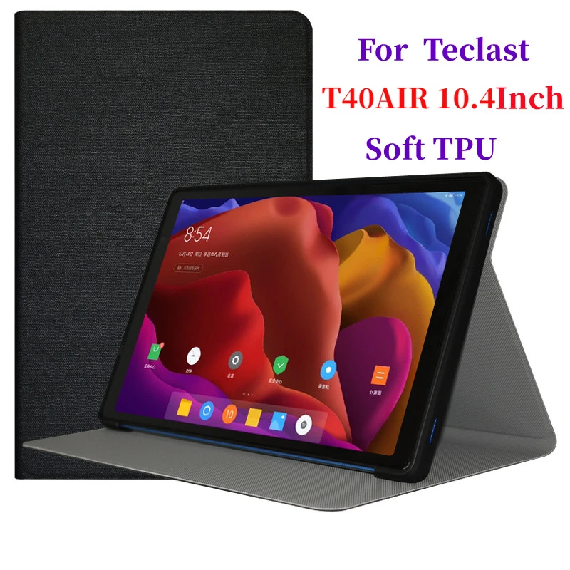 

Ultra Thin Three Fold Stand Case For Teclast T40 AIR 10.4inch Tablet Soft TPU Drop Resistance Cover For t40air New Tablet Pc