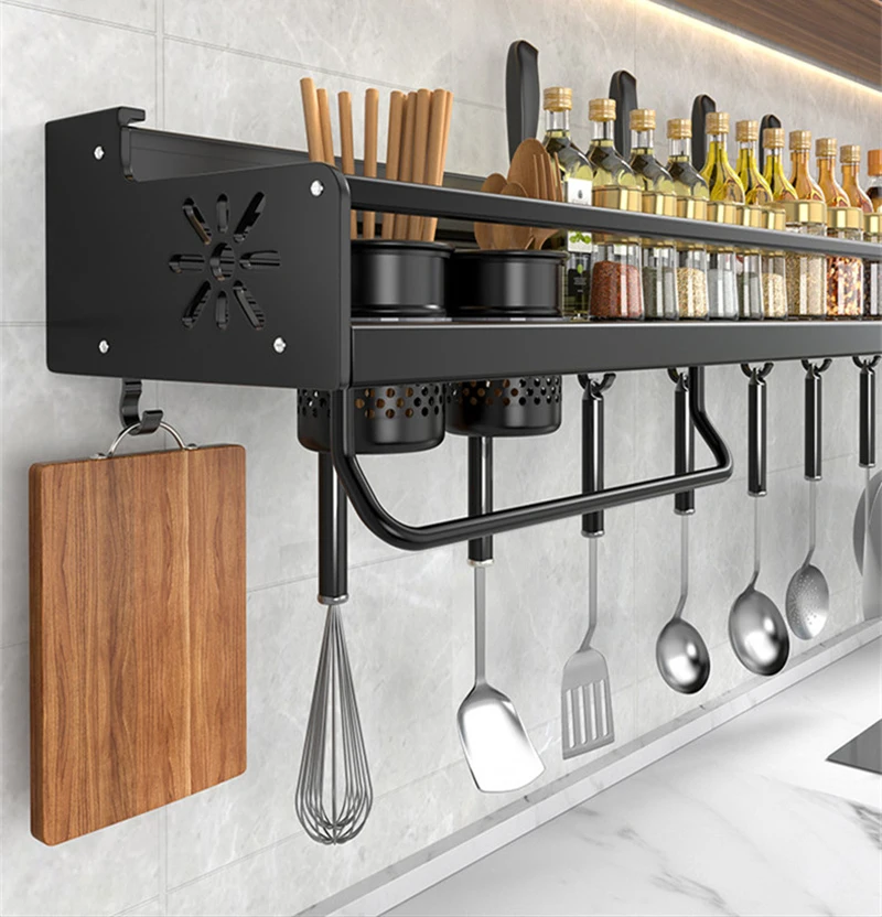 Description Picture 2 of itemKitchen Storage Rack Without Punching Multi-functional Household Wall-mounted Chopsticks And Knife Holder