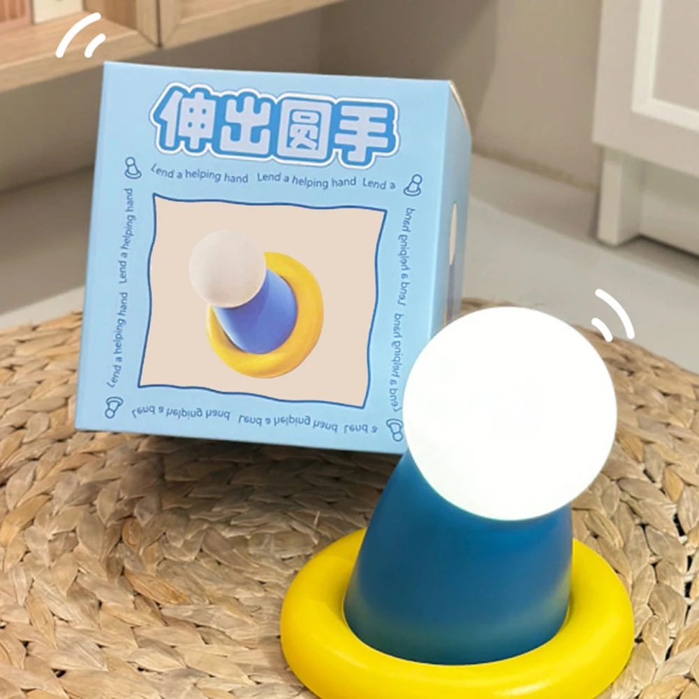 Kids Night Light Doraemon Round Hand Lamp Adorable Energy Efficient LED Lamp Present for Boys Girls Rechargeable Night Light