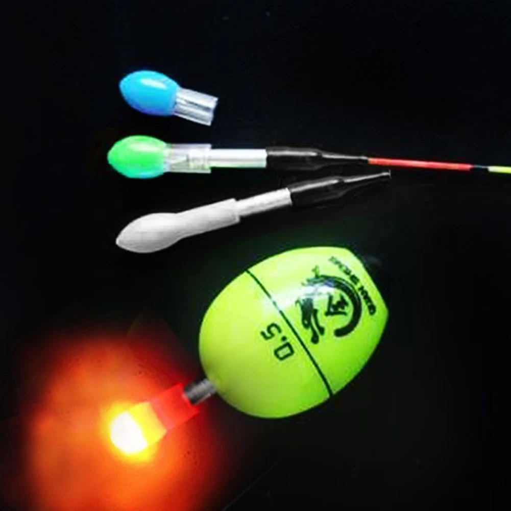 

2pcs Fish Float Light Float Tail Light Solid Color Electronic Light Outdoor Fishing Indicator Floating Light Pesca Fish Tackle