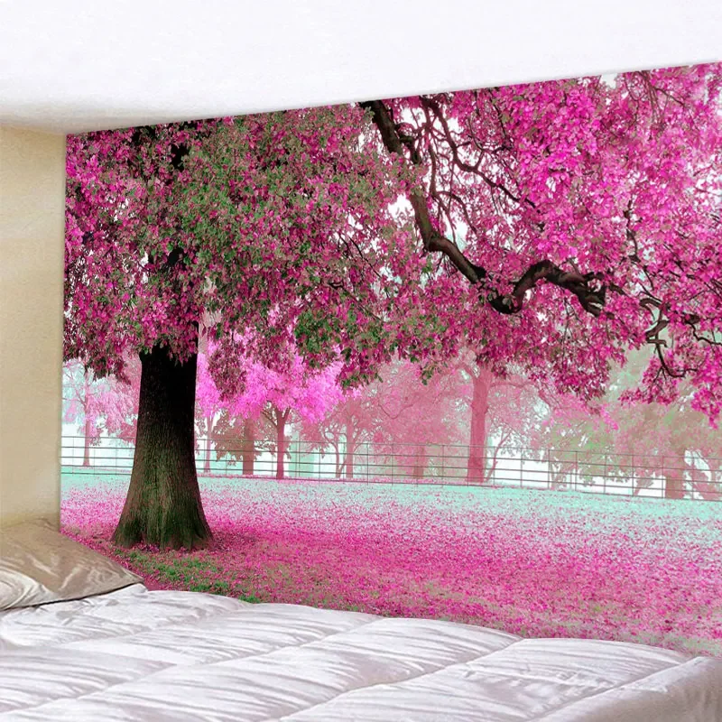 Beautiful-Red-Big-Tree-Printed-Large-Wall-Tapestry-Cheap-Hippie-Wall ...