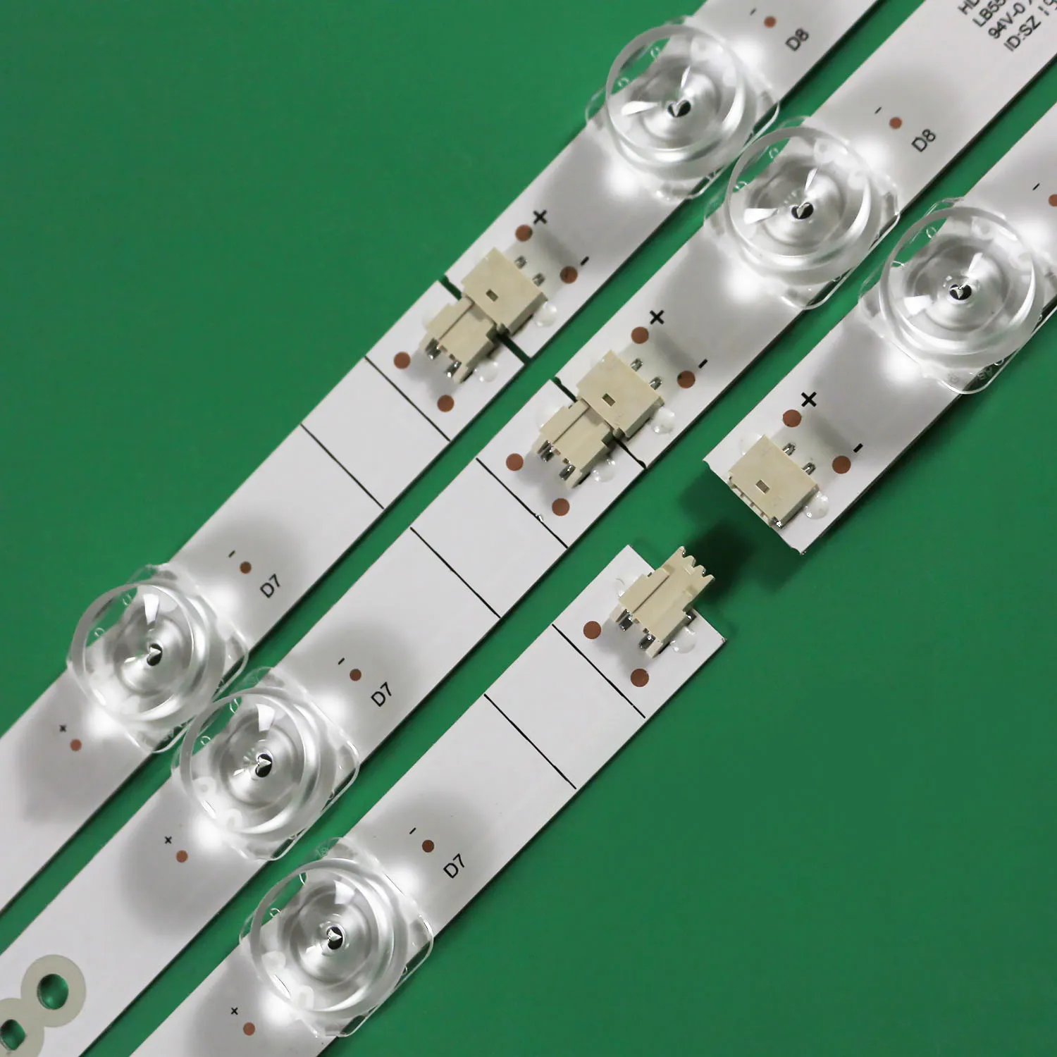 Tira de Luz de Fundo Led para Hisense 55 tv 55r6e3 55r6040g 55a7300ftuk 55h78g Hd550x1u82-l12023061101 Lb5500p v0 Lb5500q v0 - Imagem 4