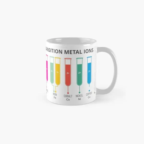 

Transition Metal Aqueous Ion Colours Cla Mug Drinkware Handle Round Cup Coffee Printed Image Tea Picture Simple Photo Design