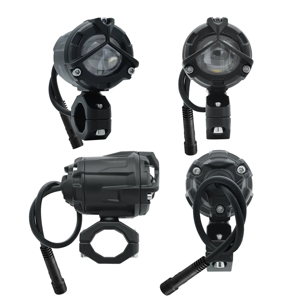 Motorcycle Headlight Fog Lights Led Auxiliary Driving Lamp Dual Color For BMW R