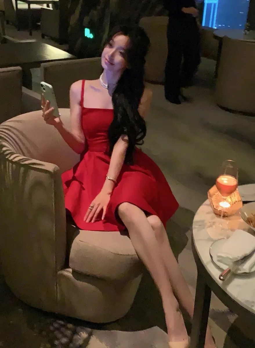 Elegant Short Dresses for Women Summer New Solid Spaghetti Strap A-line Evening Party Dress Prom Chic Clothing Vestidos Mujer