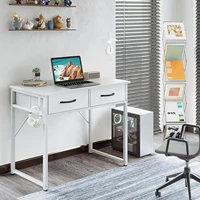 Vanity Desk with Storage, Home Office Computer Desk for Small Spaces, Modern Work Writing Study Table 1