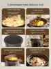220V Electric Stewing Cooker Purple Clay Pot Automatic 4L 5L Household Slow Stewer Multi Cooker Electric Clay Pot Soup 3