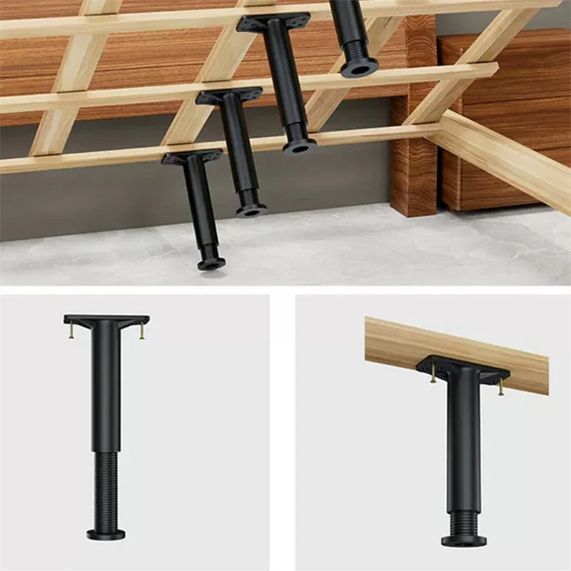 Telescopic Adjustable Bed Beam Support Foot Reinforced Plastic