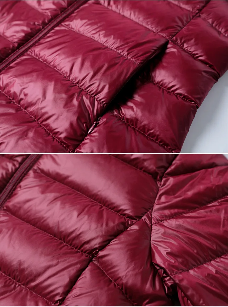 Description Picture 5 of item5XL 4XL Plus Long Down Jacket Women Winter Ultra Light Down Jacket Women With Hooded Down Coat Female Hat Detachable