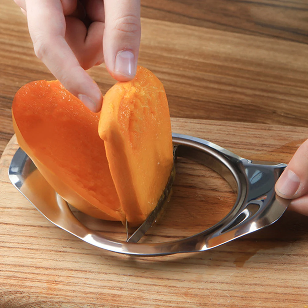 Mango Slicer Fruit Tools Mango Peel Knife Splitters Vegetable Tools Stainless Steel Cutters Corer Kitchen Peeler fruit cutter