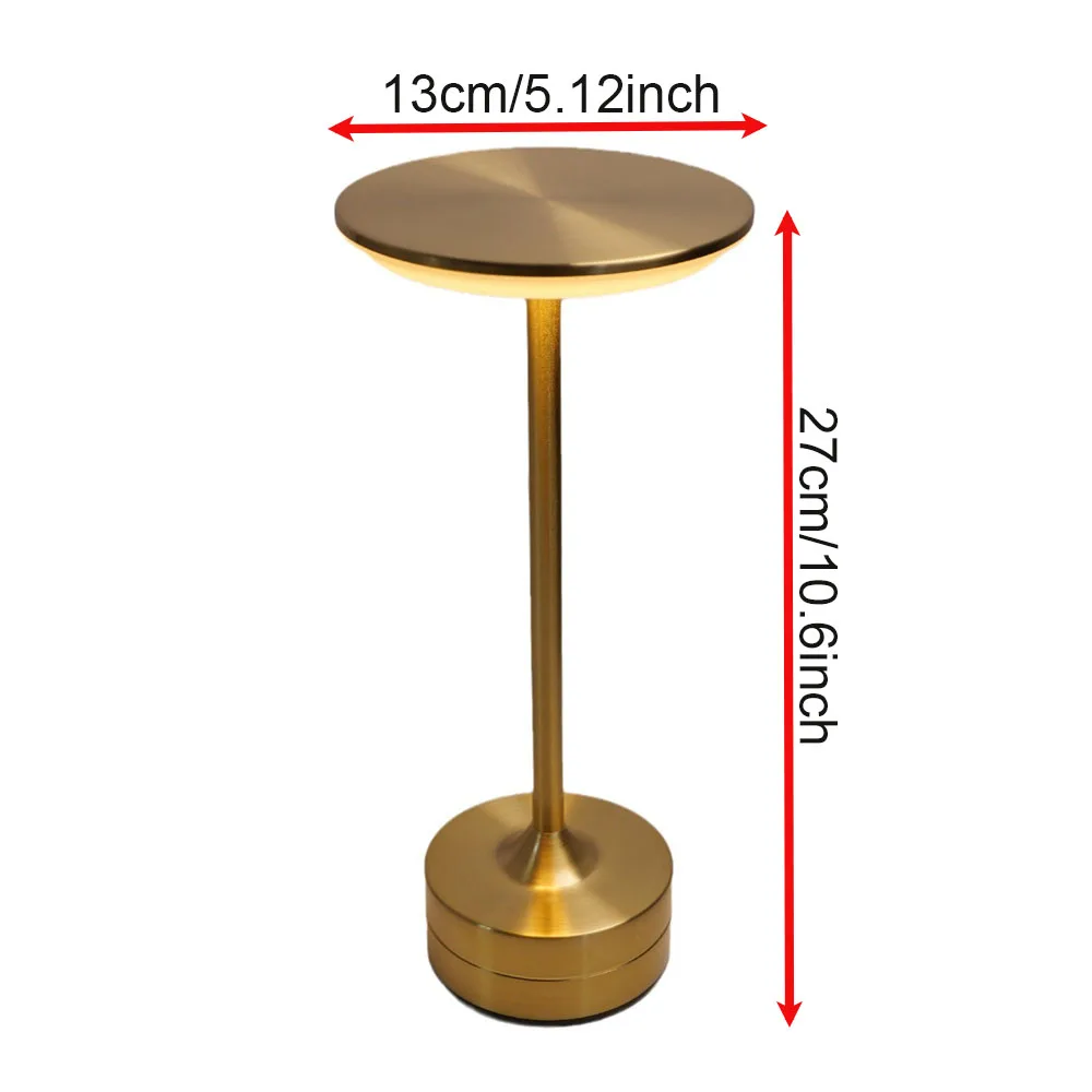 Rechargeable Table Lamp Touch Sensor Desktop LED Night Light Wireless Reading Lamp For Restaurant Hotel Bar Bedroom Decor Light 4