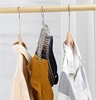 Stainless Steel Sock Rack With Windproof Curved 16-Clip Clothes Rack With 16 Clips Multi Functional Dual-Purpose Clothes Rack 3