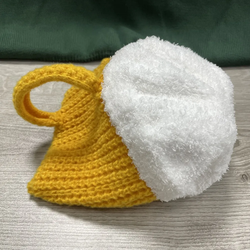 남녀공용 3D 맥주 컵 모자, 따뜻한 헤어 라인 캡, 이어 워머, 다목적 풀오버 모자, 해 선물