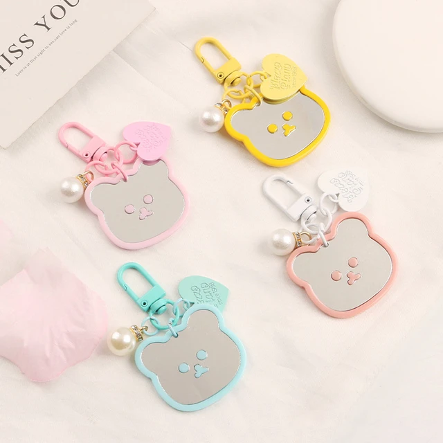 Cartoon Acrylic Cherry Keychain Fashion Simulation Fruit Keyring  Accessories Cute Bag Car Pendant Gift for Women Girl Friends