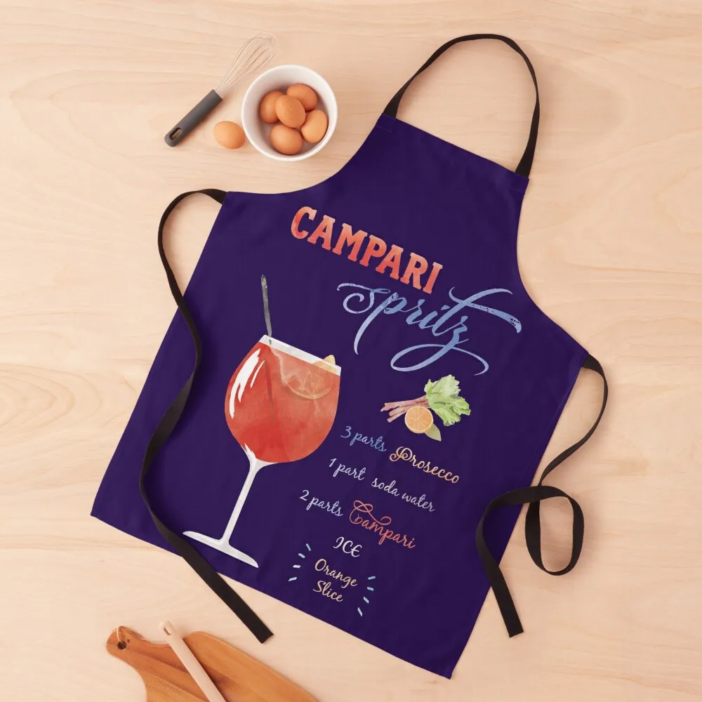 Campari Spritz Grembiule Ad Acquerello Chef Uniforme Nail Tech Fornisce Merci Per La Casa E La Cucina Prodotti Per La Casa E La Cucina Grembiule