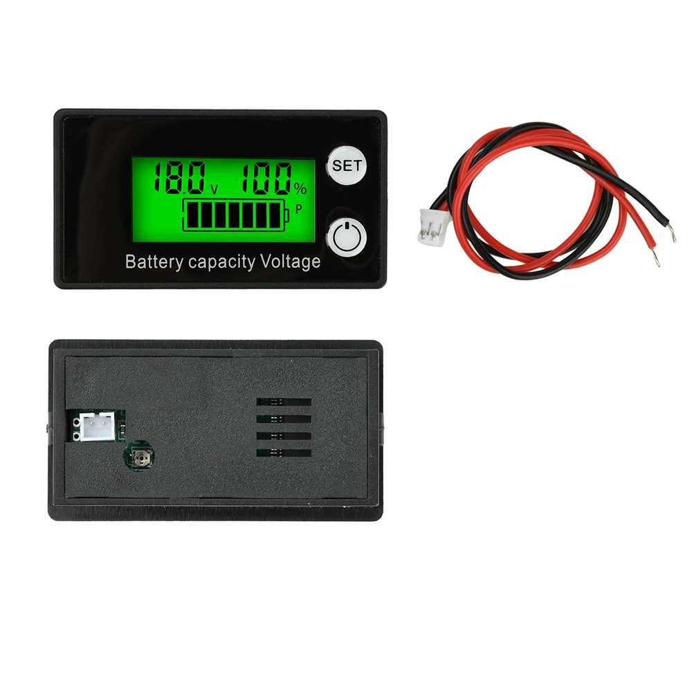 DC8-100V LCD Dijital Elektrik Sayacı 6133A Pil Kapasitesi Göstergesi Lityum LiFePO4 Kurşun-asit Hücresi 12V 24V 48V 72V Voltmetre