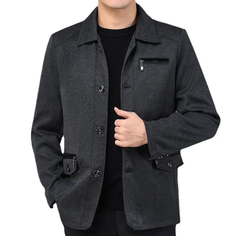 ربيع الخريف فضفاضة تناسب سترة غير رسمية لمنتصف الع...