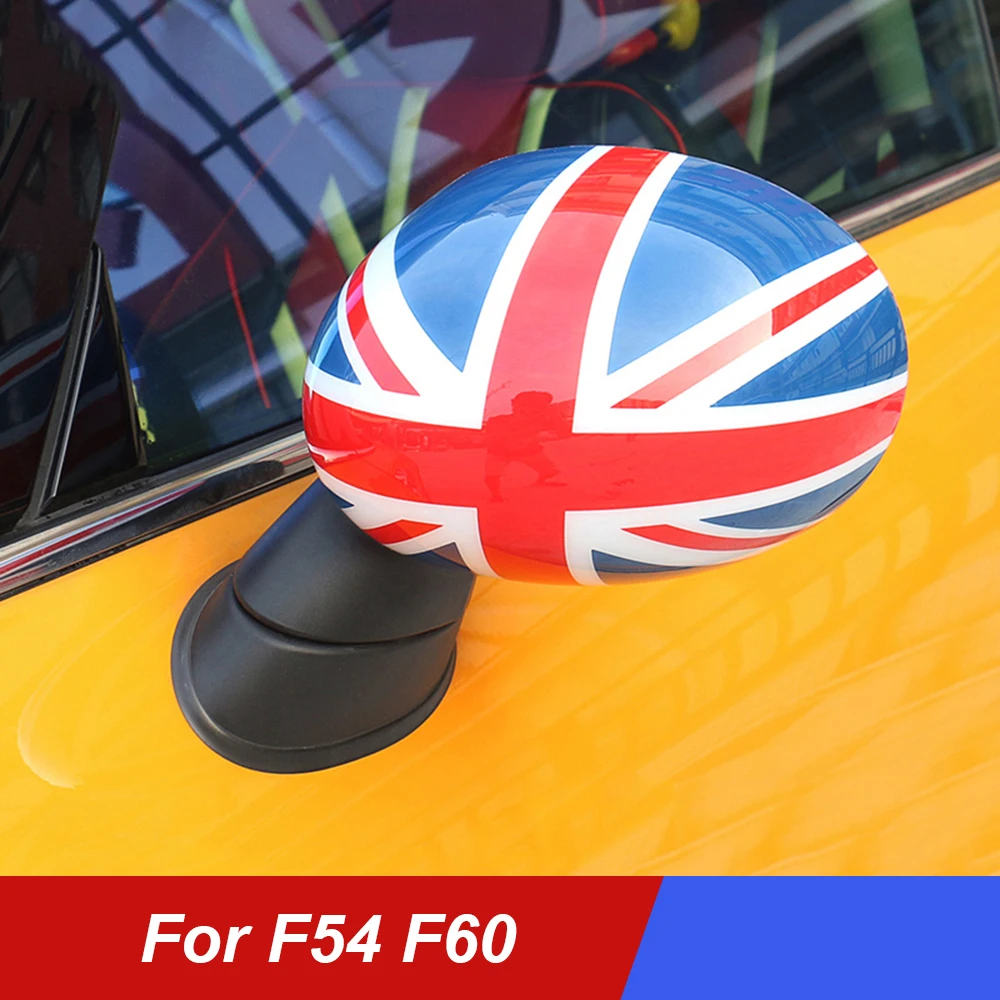 

Car Styling Door Rear View Mirror Cover Housing Shell Sticker For Mini Cooper One S JCW F54 Clubman F60 Countryman Accessories
