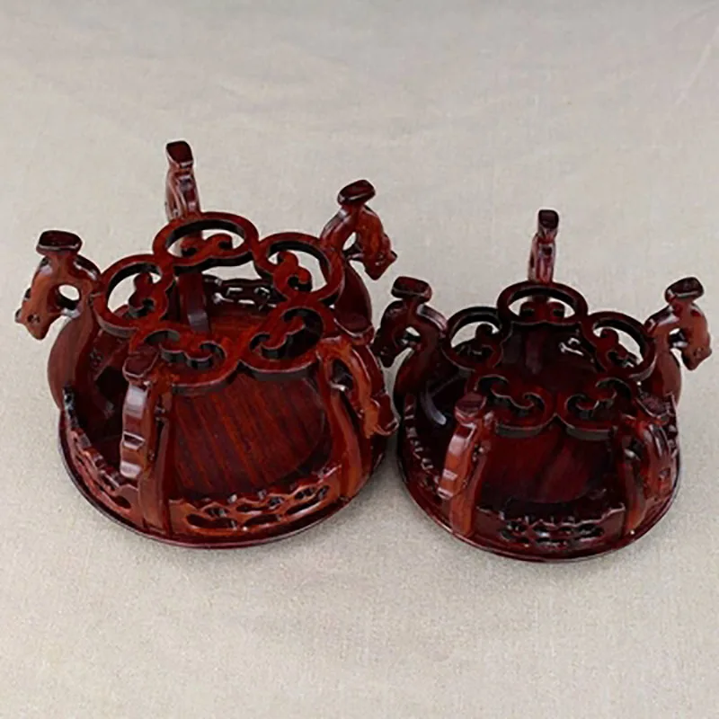 Solid Wood Crafts with Round Phoenix Head, Smelch Branches, strange Stone Vases, Bonsai Decorations, Jade Ware, Fish Tank Base