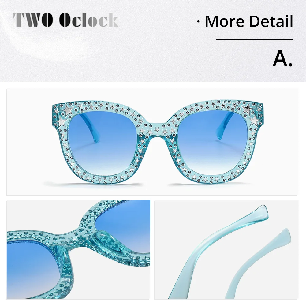 Kids Sunglasses UV Protection Colorful Lens New Children Star Square Sunshades Girl Boy Vintage Fashion Princess Sun Glasses