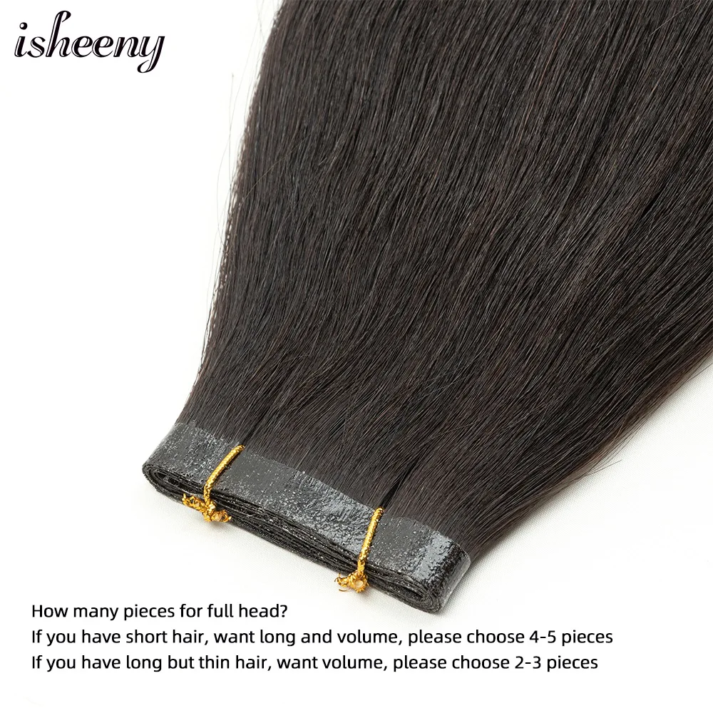 Human Hair Extensions Hair Extensions PU Skin Weft Human Hair 40-50g Long