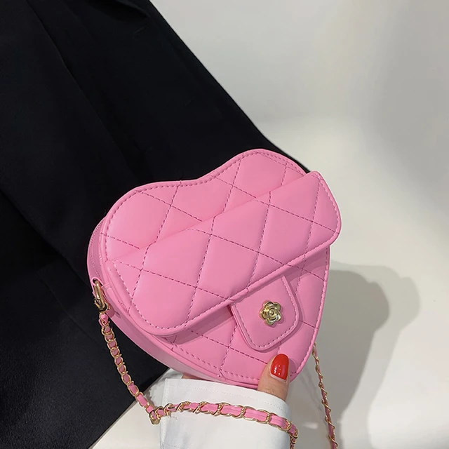 2022 Sweet Love Heart Crossbody Bags For Women Chain Fashion Brand Shoulder  Bag Designer Ladies Handbags - AliExpress