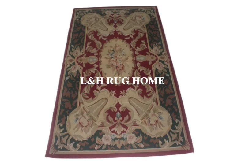 

Free shipping 3'x5' French Aubusson rugs handmade woolen carpets New design 2016