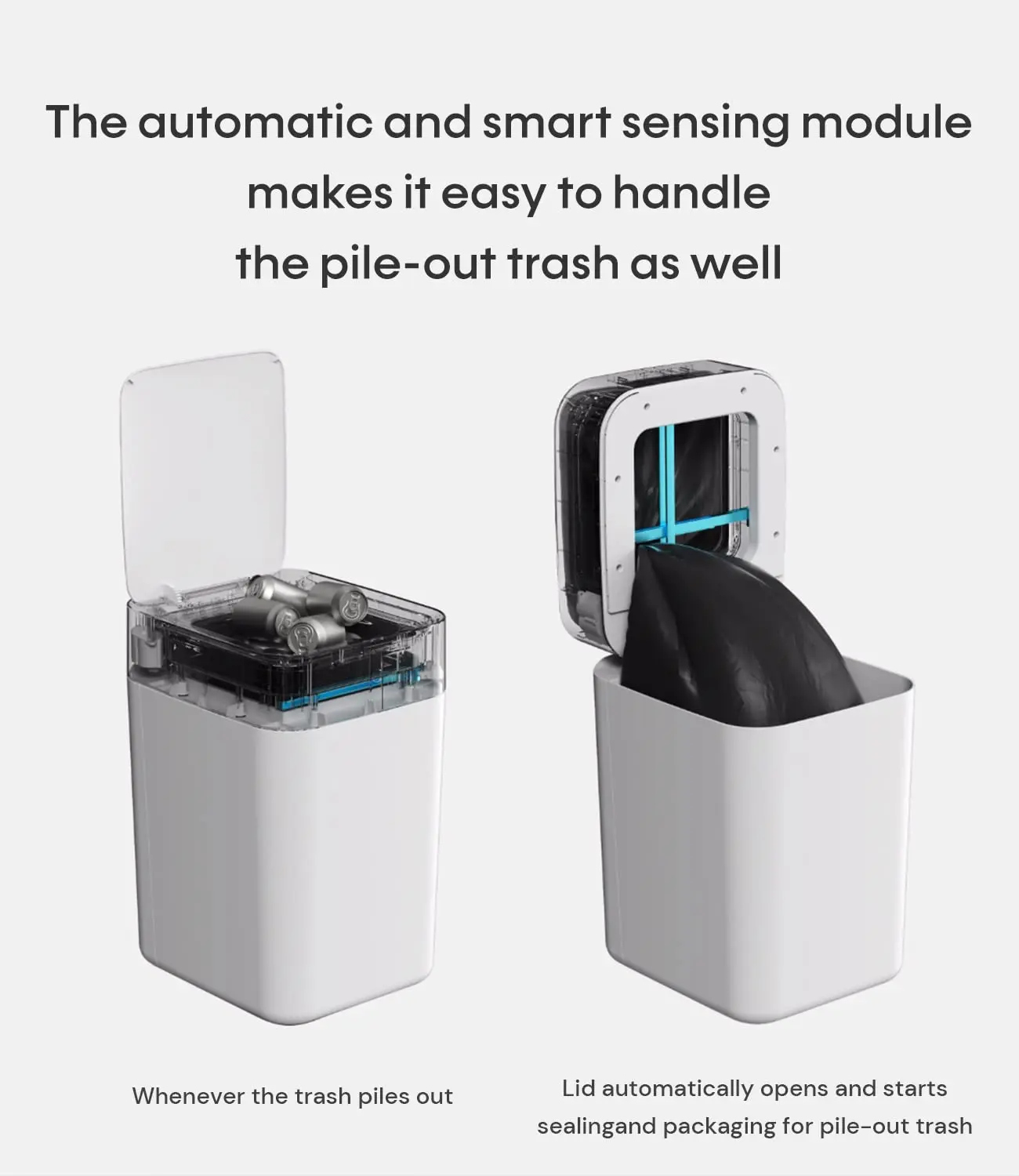Gallon Automatic Self-Sealing and Self-Changing, Motion Sense Activated Trash Can, Upgrade Smart Garbage Can