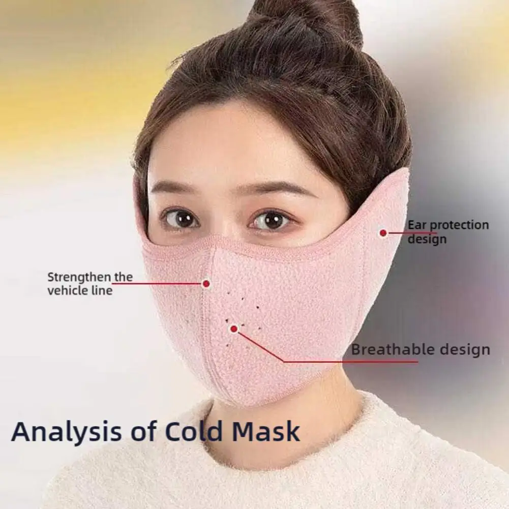 Winter Mask Warm Full Cover Face Outdoor Windproof Breathable Thickened Dustproof Reusable