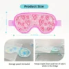 1Pc Gel Cooling Eye Mask for Eyes - Reusable, Adjustable, Soothing Ice Pack Eye Mask with Plush Backing, Paraben Free 2