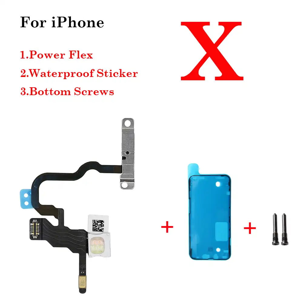 FLAT FLEX TASTI VOLUME PER APPLE IPHONE XS MAX TASTO SILENZIOSO Muto Vibrazione - Foto 5