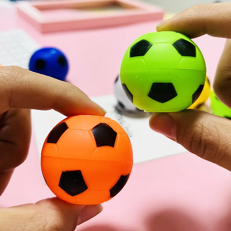 Football Finger Spin Toy School Kindergarten Soccer Party Favor Gift Guests Kids Birthday Party Gift Bag Filler Pinata 5PCS