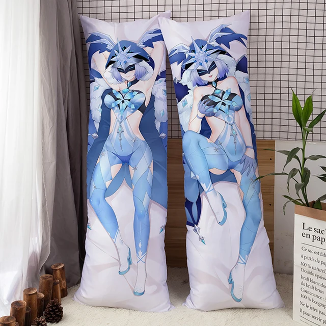 Genshin Impact Harbingers Pillowcase,Plush Game Printed Hugging Pillow Case Bedding Soft Toy Sofa Car Decorative For Anime Fans