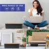 Cable Management Box, Cord Box Hider,Extension Socket Cord Organizer Box with Bamboo Wood Cover for Router Desk Power Strip 6