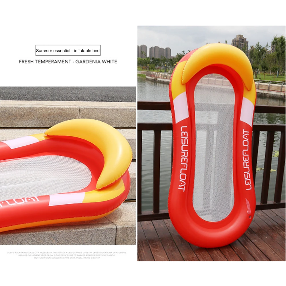 Inflatable Water Toys Inflatable Swim Ring Inflatable Float Hammock Swimming Pool Mattress Floating Water Mat Inflatable Women Air Mattress Water Hammock Swimming Ring Kid Big Float Toy Summer Party Swim Tube Chair Pool Floats Accessories