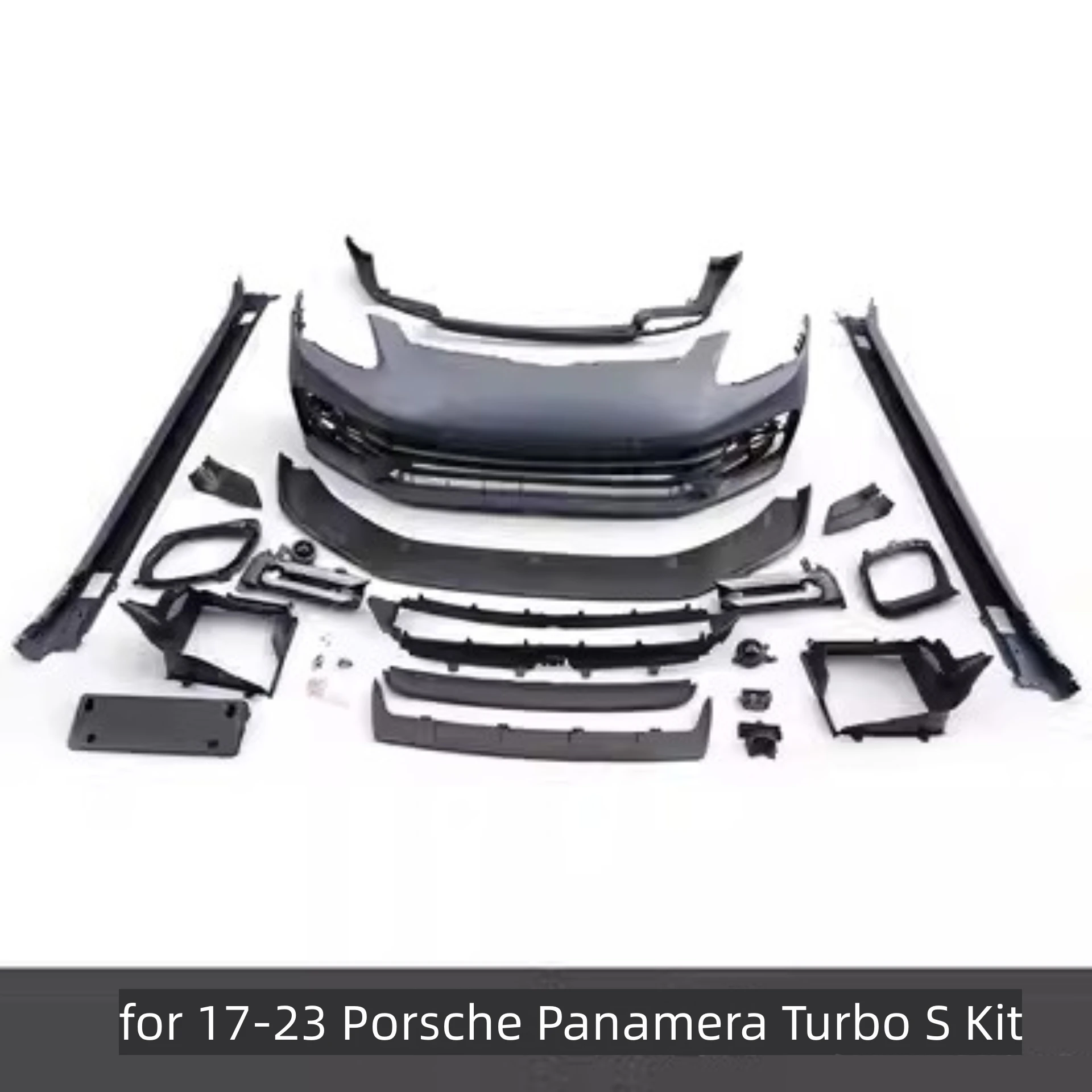 Body Kit Paraurti Anteriore Assemblaggio Gonna Laterale Per Porsche Panamera 971 17-23 Pala Posteriore Converti Turbo S Kit Accessori Auto