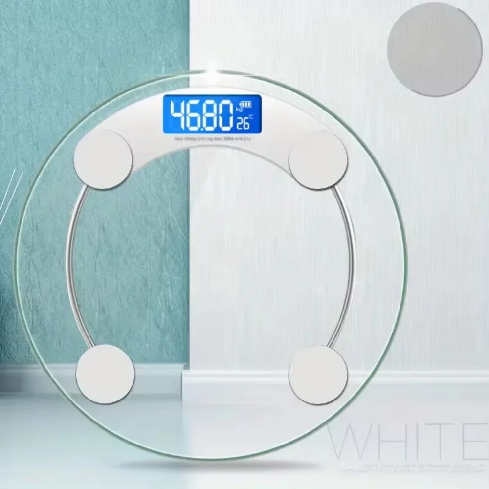LCD Display HD Digital Bathroom Scale Accurate Weight Tracking Up To 180kg