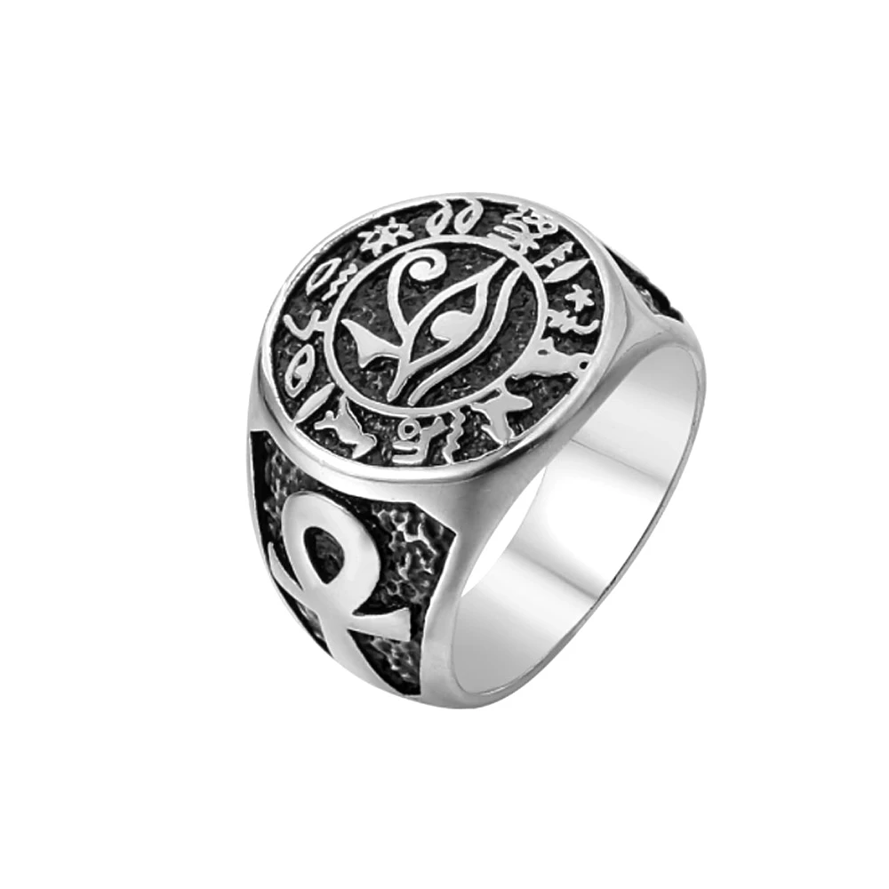 Anello Occhio Di Horus In Argento 925 | Uomo | Stile Vintage E Regolabile - Foto 6
