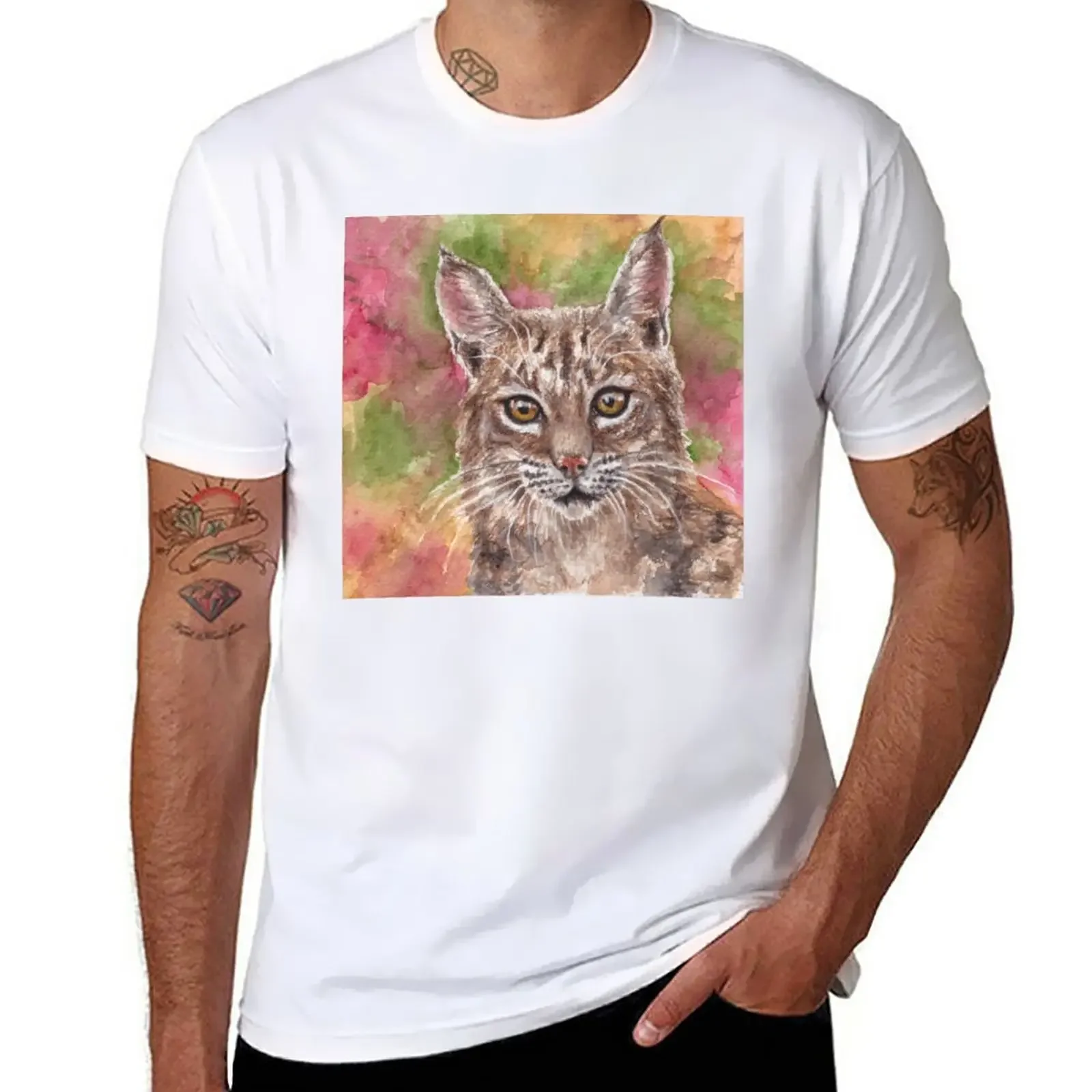 Bobcat, Sonoran Desert T-Shirt Anime Clothes Funnys T-Shirt Da Uomo Ad Asciugatura Rapida