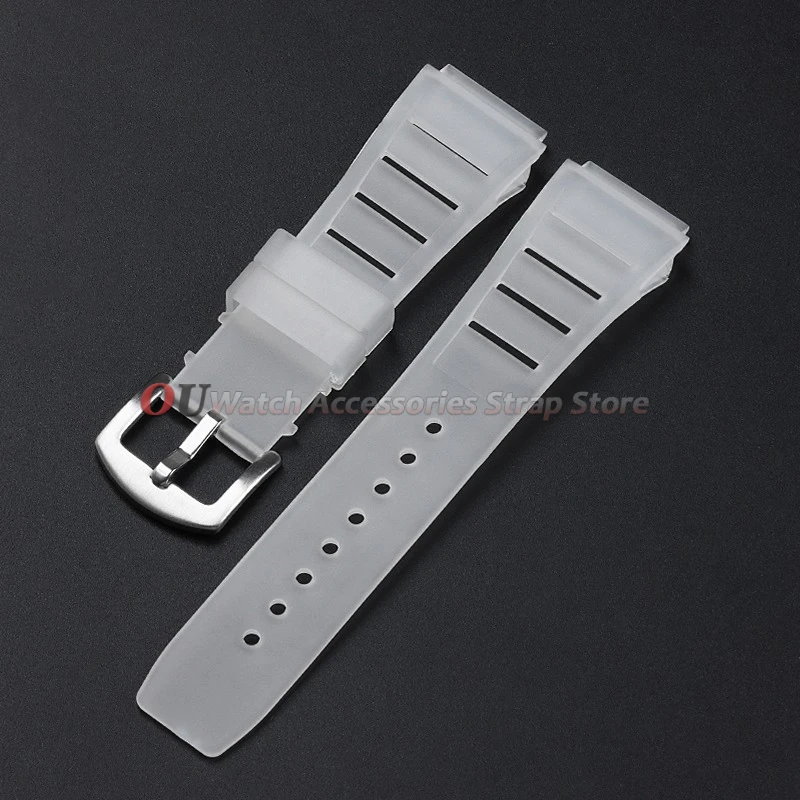 Durable Waterproof Silicone Sports Watch Strap - Versatile Rubber Bracelet
