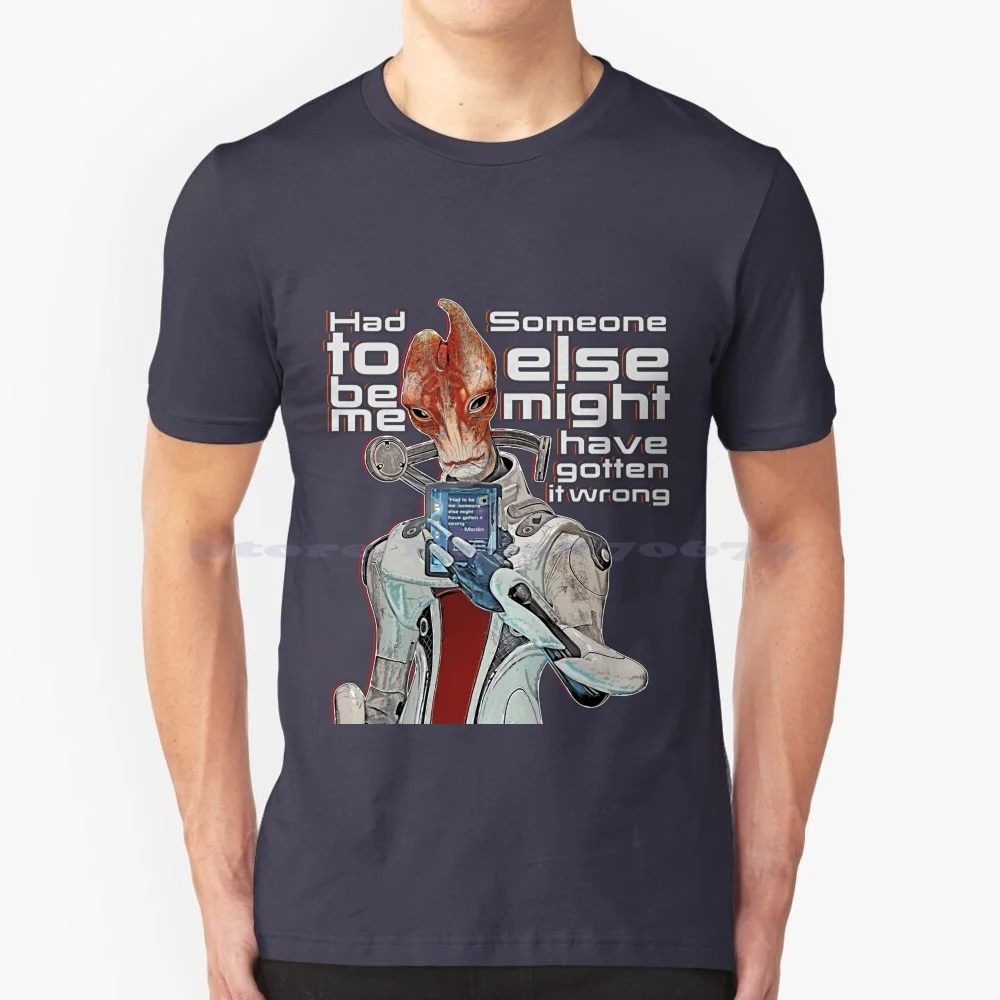 Mordin-Aveva Bisogno Di Essere Me-Cartoon T Shirt 100% Cotone Tee Mass Effect 1 Mass Effect 2 Mass Effect 3 Mass Effect Normandy Mass Effect